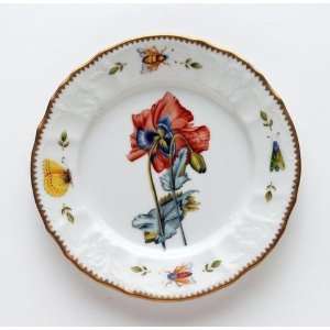 Anna Weatherley Redoute 8 In Salad Plate   Red Poppy