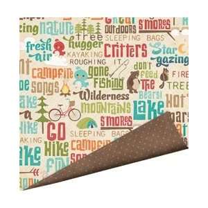 Imaginisce Happy Camper Double Sided Cardstock 12X12 Gone Fishing 