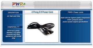 NEW 3 PRONG 6 FEET AC POWER CORD EXTENSION CABLE 6FT  