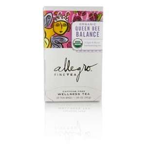 Allegro Queen Bee Balance, 20 Tea Bags:  Grocery & Gourmet 