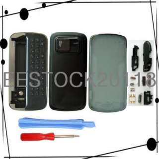 Black Full Housing Case Cover Faceplate +Tool for Nokia N97  