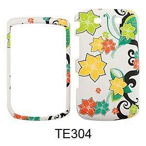  CELL PHONE CASE COVER FOR BLACKBERRY TORCH 9800 FLOWERS ON 