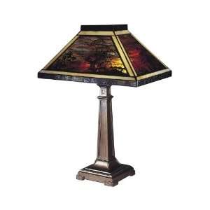  Tiffany Lighting 7994/739 Landscape Filigree Table Lamp in Antique 