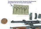 DRAGON 1:6 M1A1 THOMPSON MACHINE GUN 5 CELL Magazine Ammunition POUCH 