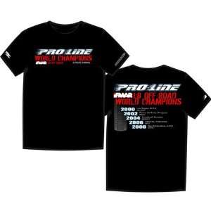  Pro Line World Champions Black T shirt, X Large: Toys 