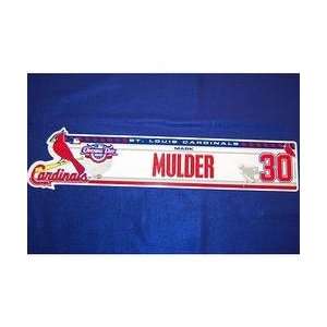 St. Louis Cardinals Mark Mulder 2008 Opening Day Locker 