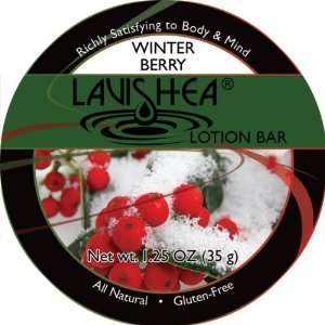  Lavishea Lotion Bar 1.25 Ounces Winter Berry Arts, Crafts 