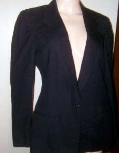 AUSTIN REED Lined Navy Seasonal Wool Blazer Sz 8  