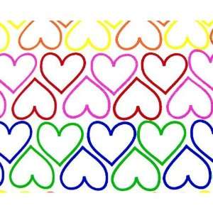 Divatex Kids Microfiber Stencil Hearts TWIN Size Sheet Set  
