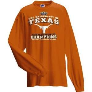 Texas Longhorns 2005 BCS National Champions Solid Victory Long Sleeve 