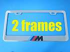   330 BMW Superior Chrome Metal License Plate Frame (2pcs) (Fits: BMW