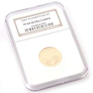  2007 Jamestown Proof $5 Gold NGC PF69UC