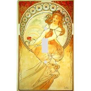  Fine Art Mucha Painting Decorative Switchplate Cover