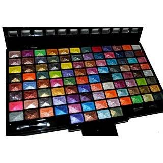 Elegant 100 Piece Glitter Eyeshadow Makeup kit in Black Palette