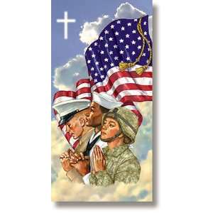  God Bless America Holiday Church Banner: Home & Kitchen
