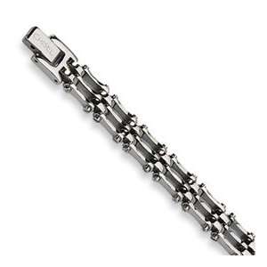  Stainless Steel Polished Bracelet SRB202 9: Jewelry
