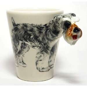 Miniature Schnauzer Sculpted Ceramic Dog Coffee Mug:  Home 