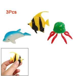   Aquarium Tank Decorative Plastic Whale Jellyfish 3 Pcs: Pet Supplies