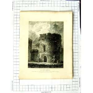  1813 Round Tower Ludlow Castle Shropshire Rawle Aikin 