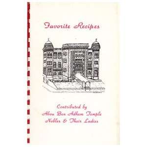   Favorite Recipes Missouri Abou Ben Adhem Temple   Springfield Books