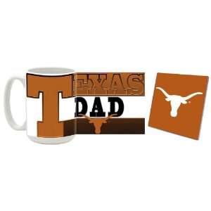  Texas Longhorns Dad Mug and Coaster Combo: Home & Kitchen
