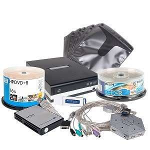   USB 2.0 DVD±RW Ext Drive Kit with DVD & CD Media More Electronics