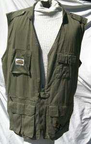   fishing vest xl reel devil looney tunes color sage green material 100