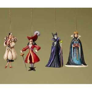 Jim Shore Disney Traditions Disney Villians Ornaments Set 