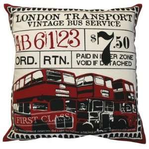  Ticket Pillow in Red