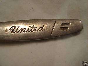 UNITED AIRLINES silverware SPOON silver plate  