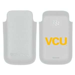  VCU Yellow on BlackBerry Leather Pocket Case  Players 