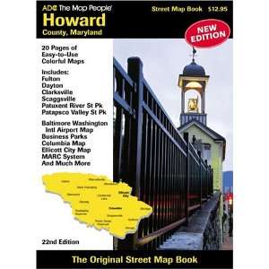   Howard County Maryland (9780875305677) ADC the Map People, Adc Books