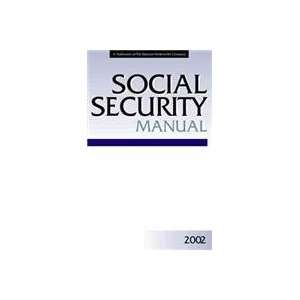  Social Security Manual 2002 (9780872186071) Joseph F 
