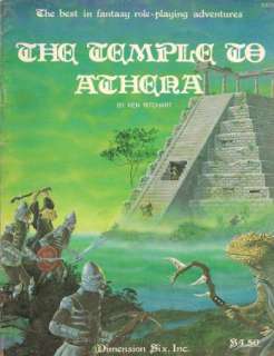 THE TEMPLE TO ATHENA VGC Dimension Six Module 1980 Dungeons Dragons ad 