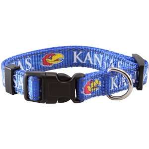   Jayhawks Royal Blue Large Adjustable Dog Collar: Sports & Outdoors
