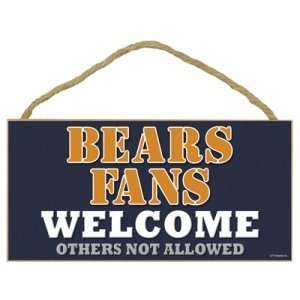  Chicago Bears Small Wood Welcome Sign