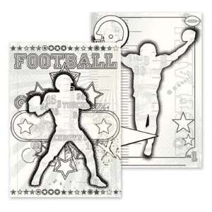  Get Your Game On Football Canvas Colorables Toys & Games