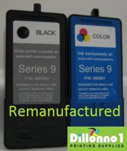 2PK Dell Series 9 Ink Cartridge MK991 MK992 For 926 305  