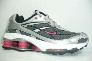 Nike Shox Ride Womens Size 8 Running Shoes Black Pink Grey Silver 