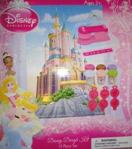 Disney Princess Dough Kit 15 Pieces Ariel Cinderella  
