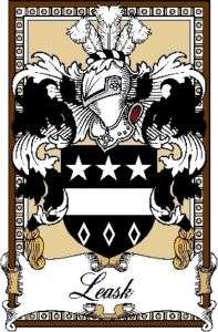 Family Crest 6 Decal  Scottish BP  Leask  