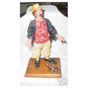  Clown on Wood Base from Italy: Everything Else