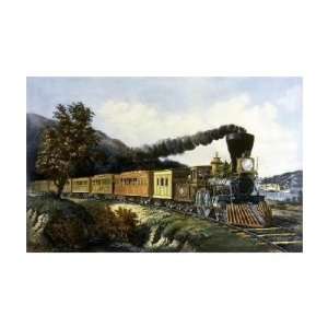 Currier and Ives   American Express Train Giclee 