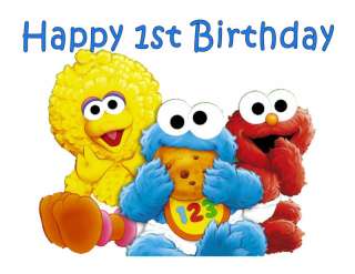Baby Sesame Street edible party cake topper cake image  
