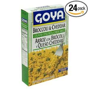 Goya Broccoli & Cheddar Rice Mix, 8 Ounce Boxes (Pack of 24)