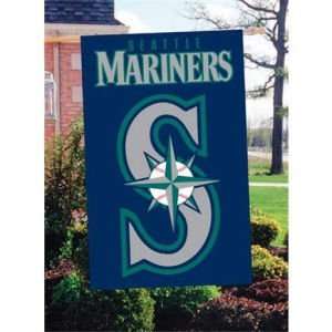  Seattle Mariners Applique House Flag: Sports & Outdoors