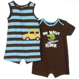 CARTERS 2 PACK BOYS 9 MONTHS ROMPER