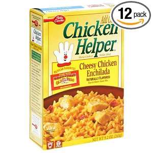 Chicken Helper, Cheesy Chicken Enchilada, 9.2 Ounce Boxes (Pack of 12)