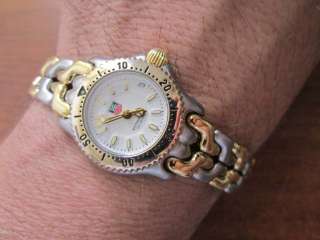 Nice Tag Heuer Profesional Date 200m Two Tone Ladies Watch Stainles 