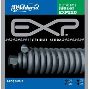   EXP220 Coated Bass Guitar Strings, Super Light Musical Instruments